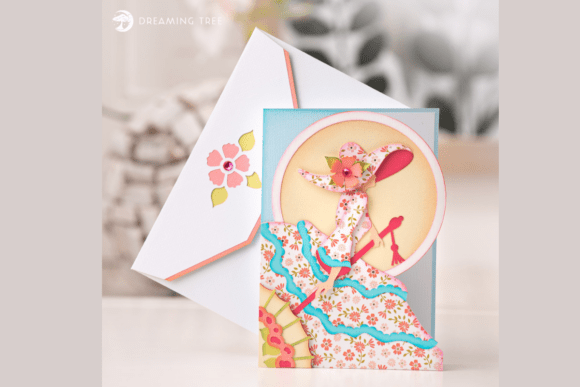 Belle Greeting Card SVG: Elegant 3D Design for Local Business Branding