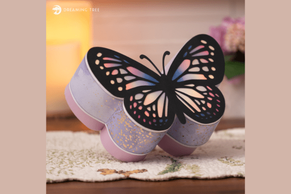 Butterfly Light Up Gift Box SVG: A Spring 3D SVG Design for Visual Storytelling