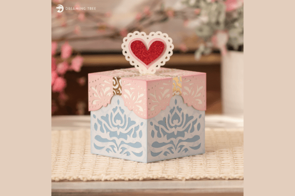 Cherished Heart Box SVG: A 3D Valentine S Day Design for Elegant Editorial Visuals