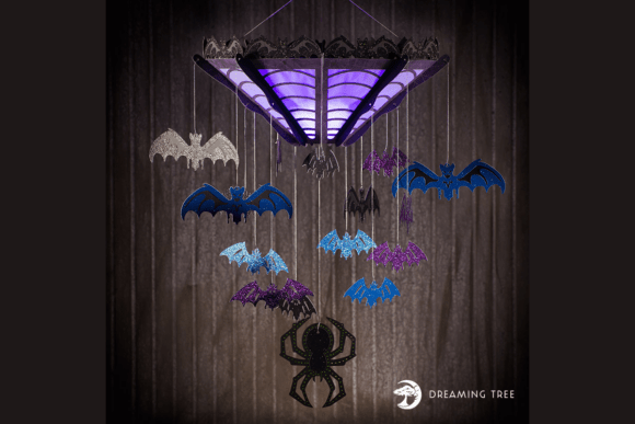 Chilling Chandelier 3D SVG for Halloween Digital Products