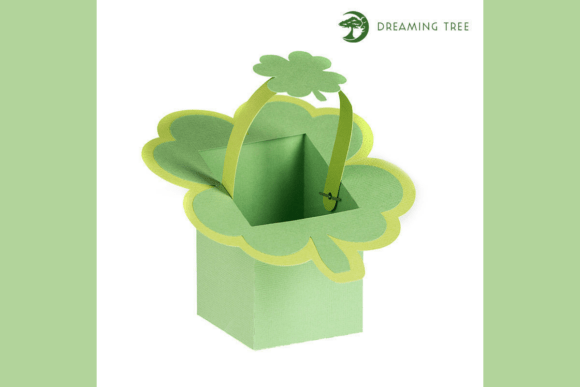 Clover Treat Basket 3D SVG for Saint Patrick S Day Crafts