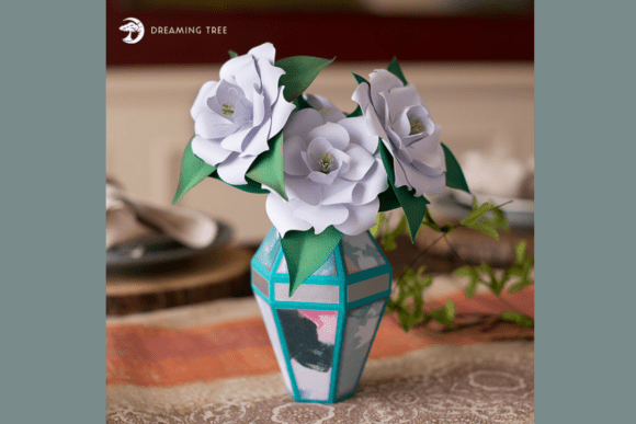 Gorgeous Gardenias SVG: A 3D Floral Composition for Elegant Branding