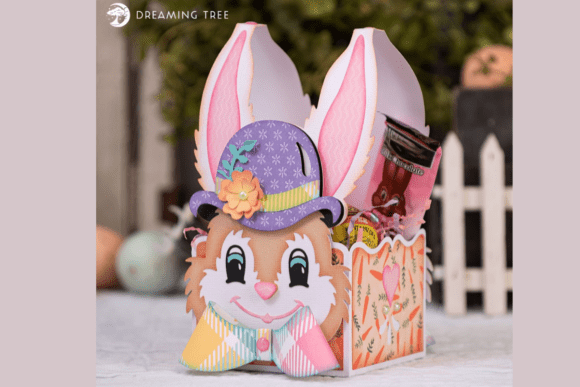 Mr Bunny Basket SVG: A 3D Easter Design with Commercial Potential
