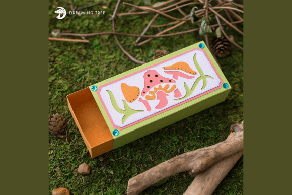 Mushroom Slider Box SVG: A Touch of Woodland Whimsy for 3D Packaging Designs