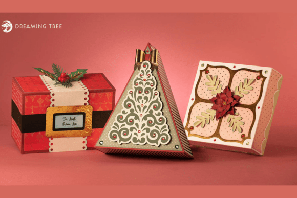 Nifty Gifty Boxes 3D SVG Bundle for Christmas Designs