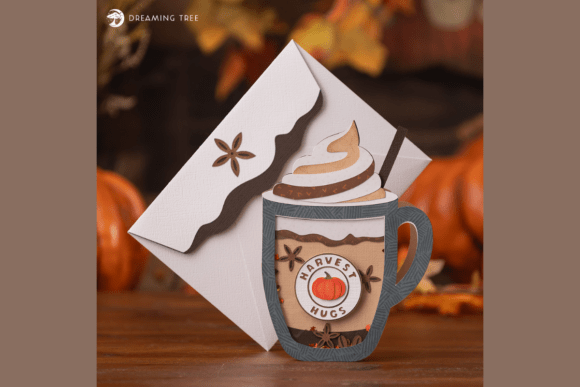 Pumpkin Spice Shaker Card SVG: A 3D Thanksgiving Design for Content Publishers