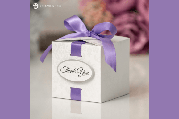 Satin Ribbon Favor Box: 3D SVG Gift Boxes for Elegant Branding