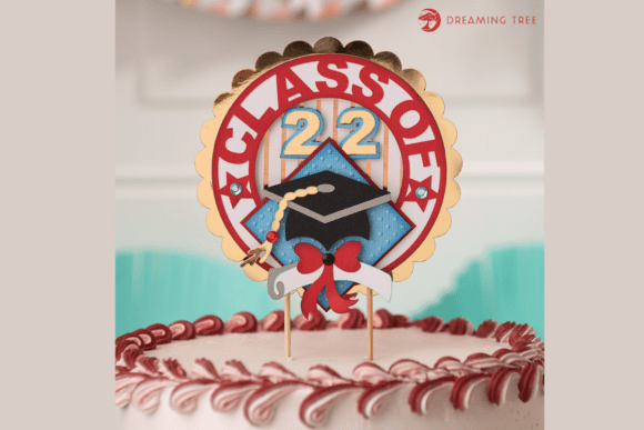 Stylish 3D SVG for Graduation-Themed Content Publishing