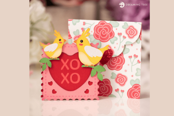 Sweet Tweet Valentine Card: A 3D SVG with Heartfelt Charm for Valentine’s Day Projects