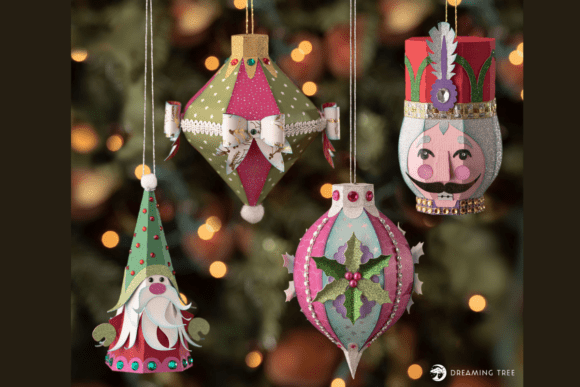 Trim the Tree SVG Bundle – Festive 3D SVGs for Christmas Branding