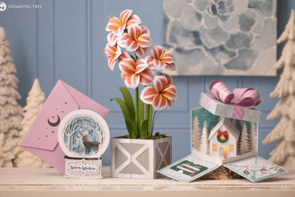 Warm Winter Wishes SVG Bundle: 3D Winter Design for Elegant Blog Graphics