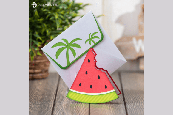 Watermelon Card 3D SVG: A Fresh Greeting Card Design for Digital Sellers