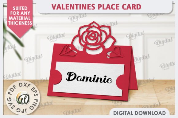 Wedding Place Card Paper Cut. Love SVG