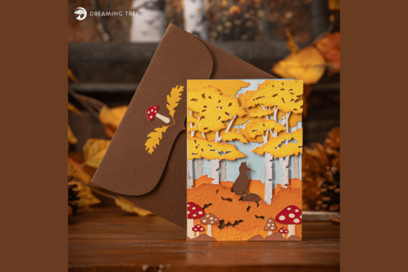 Woodland Whispers Card SVG: A 3D Greeting for Autumn Crafters